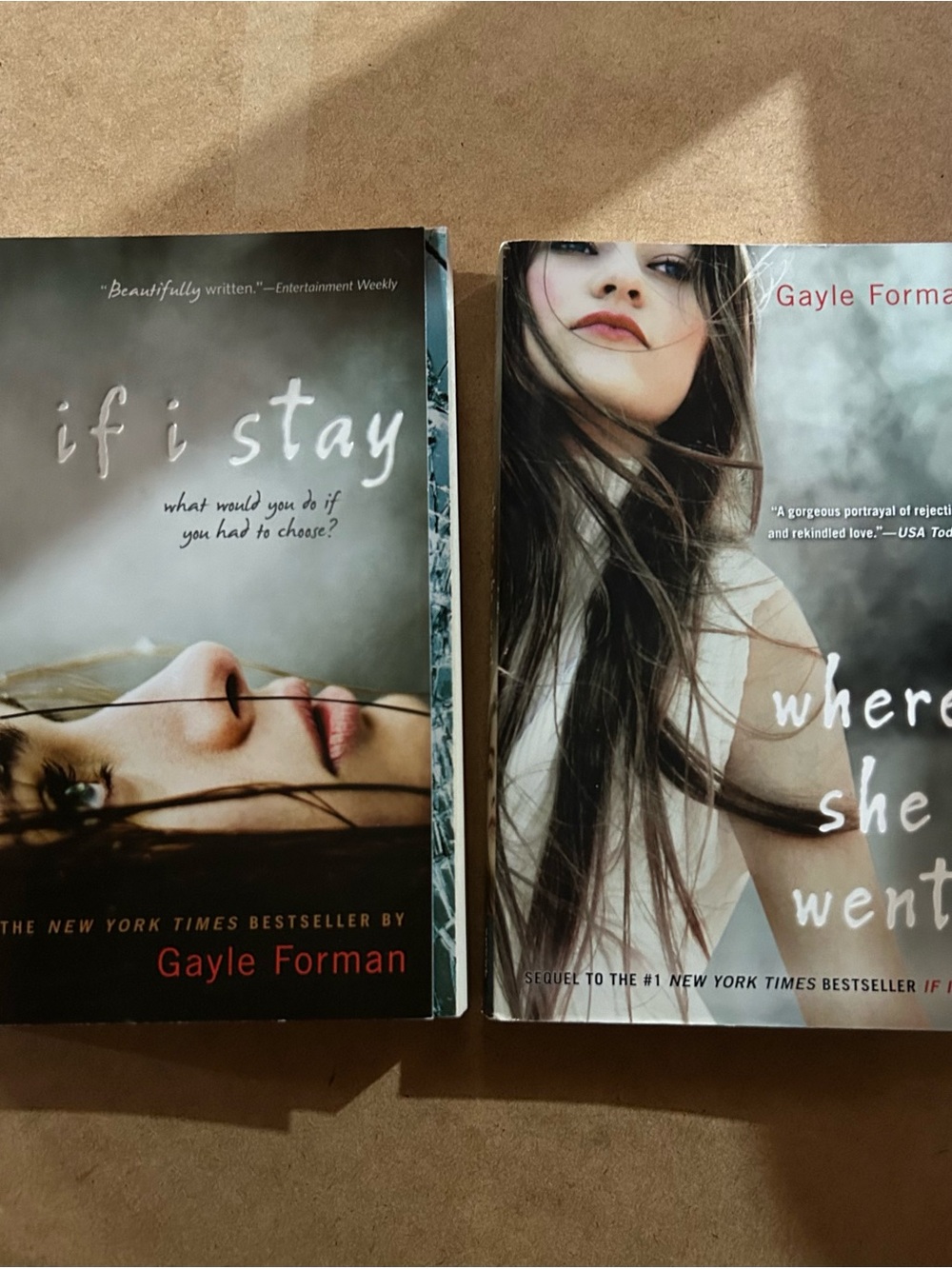 If I Stay & Where She Went by Gayle Forman